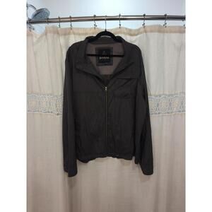 Prana Mens Transit Range Full Zip Windbreaker Jacket Medium M Charcoal